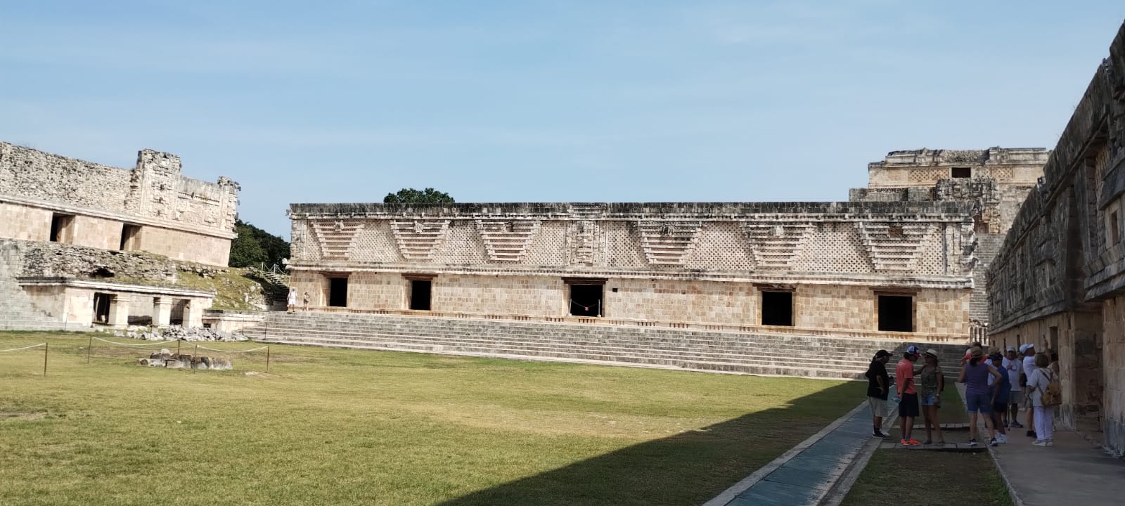 Uxmal archaeological site panorama
